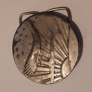 Vintage Bergamot Brass Belt Buckle